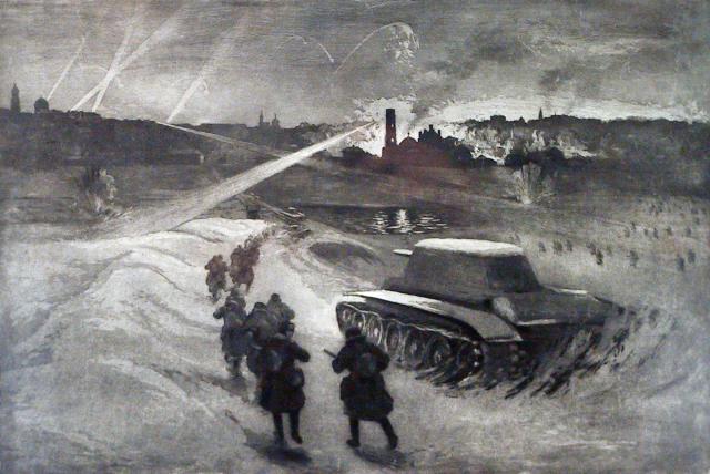 Добров М.А. Освобождение Калуги. Не позднее 1945 Добров М.А. Освобождение Калуги. Не позднее 1945